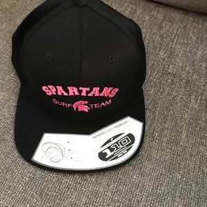 Spartans Surf Team Baseball Cap NWT Black and Pink